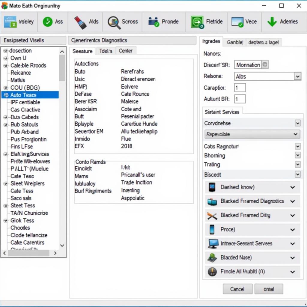 AutoEnginuity Scan Tool Software Interface