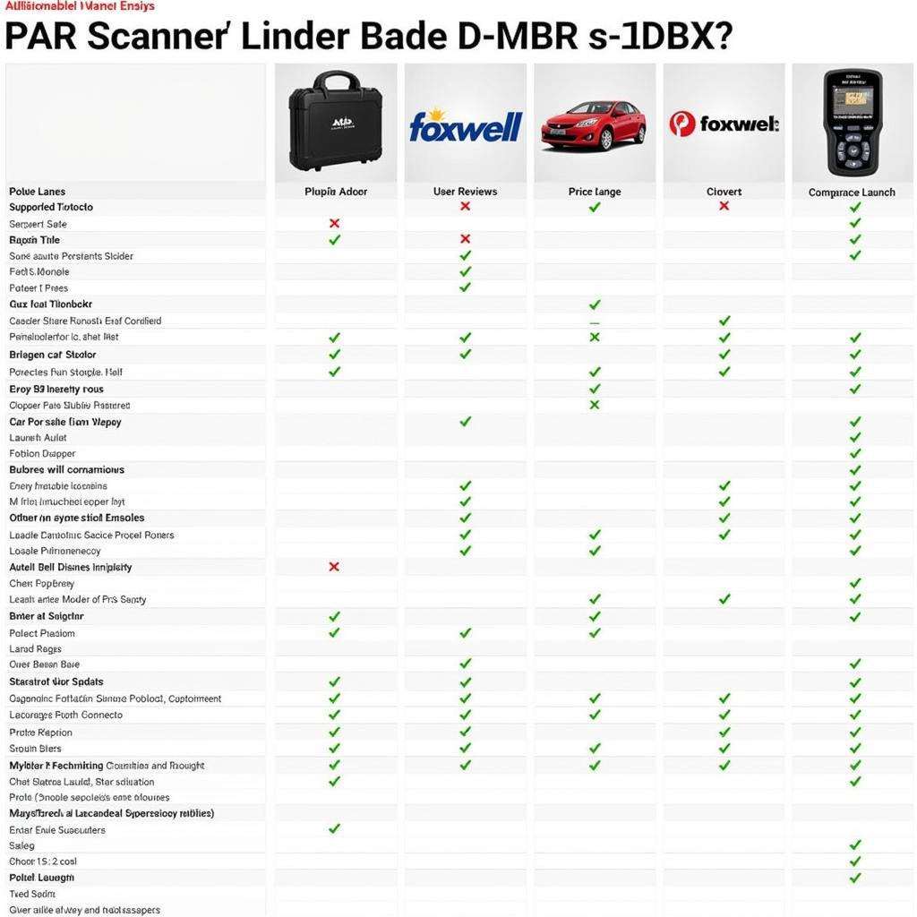 Best Diagnostic Scanner for European Cars Comparison Table