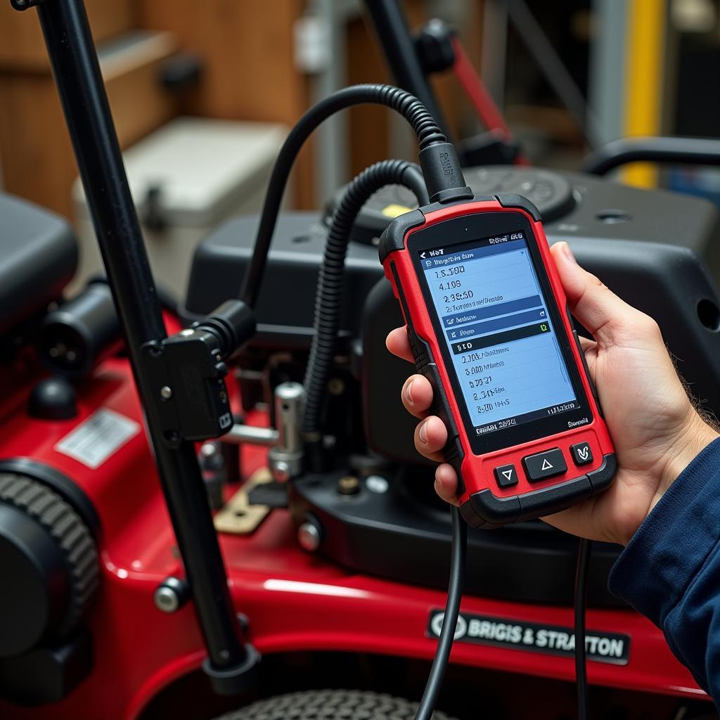 Using a Briggs & Stratton Scan Tool on a Lawn Mower