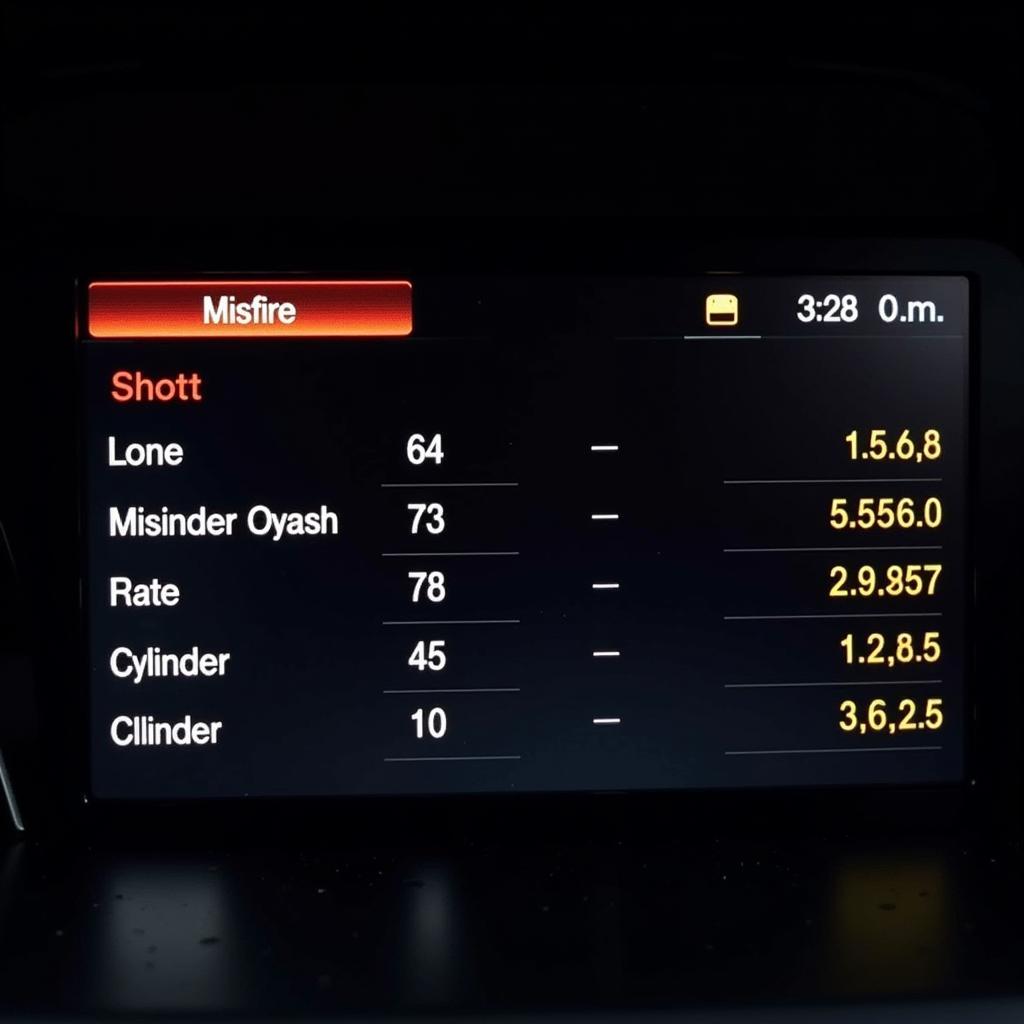 Chevy Misfire Data in Scanner Pro Mode