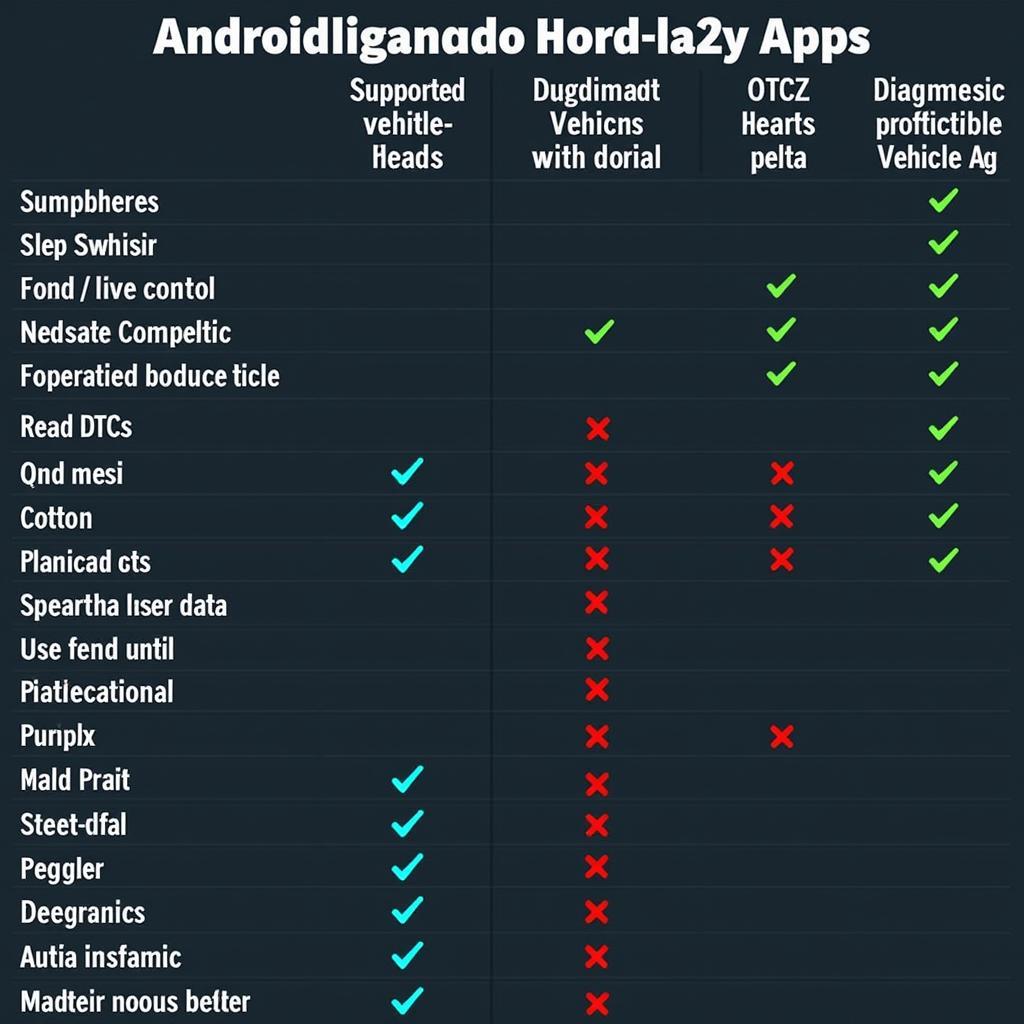 Comparing Different Android Diagnostic Apps