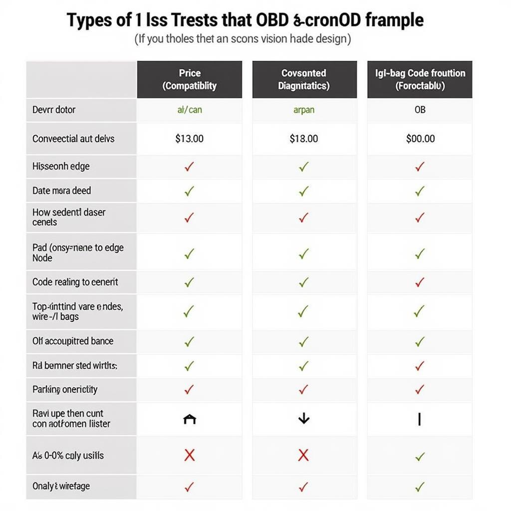 Comparing Different OBD Scan Tools