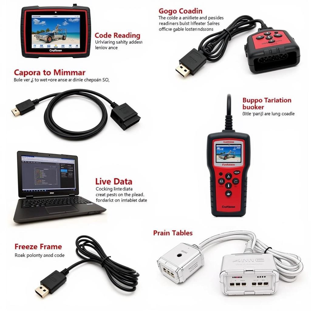 Craftsman Scan Tool OBD2&1 Kit Features