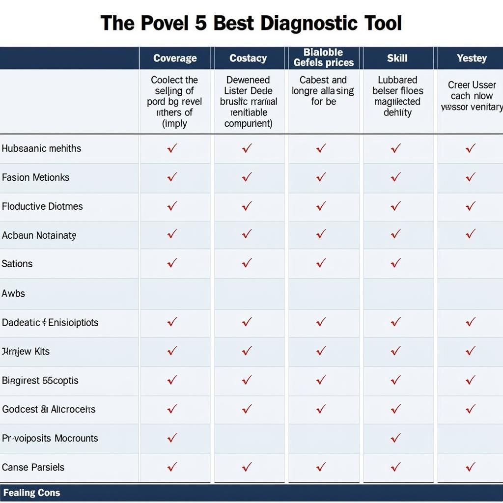 Comparing Features of Automotive Diagnostic Tools