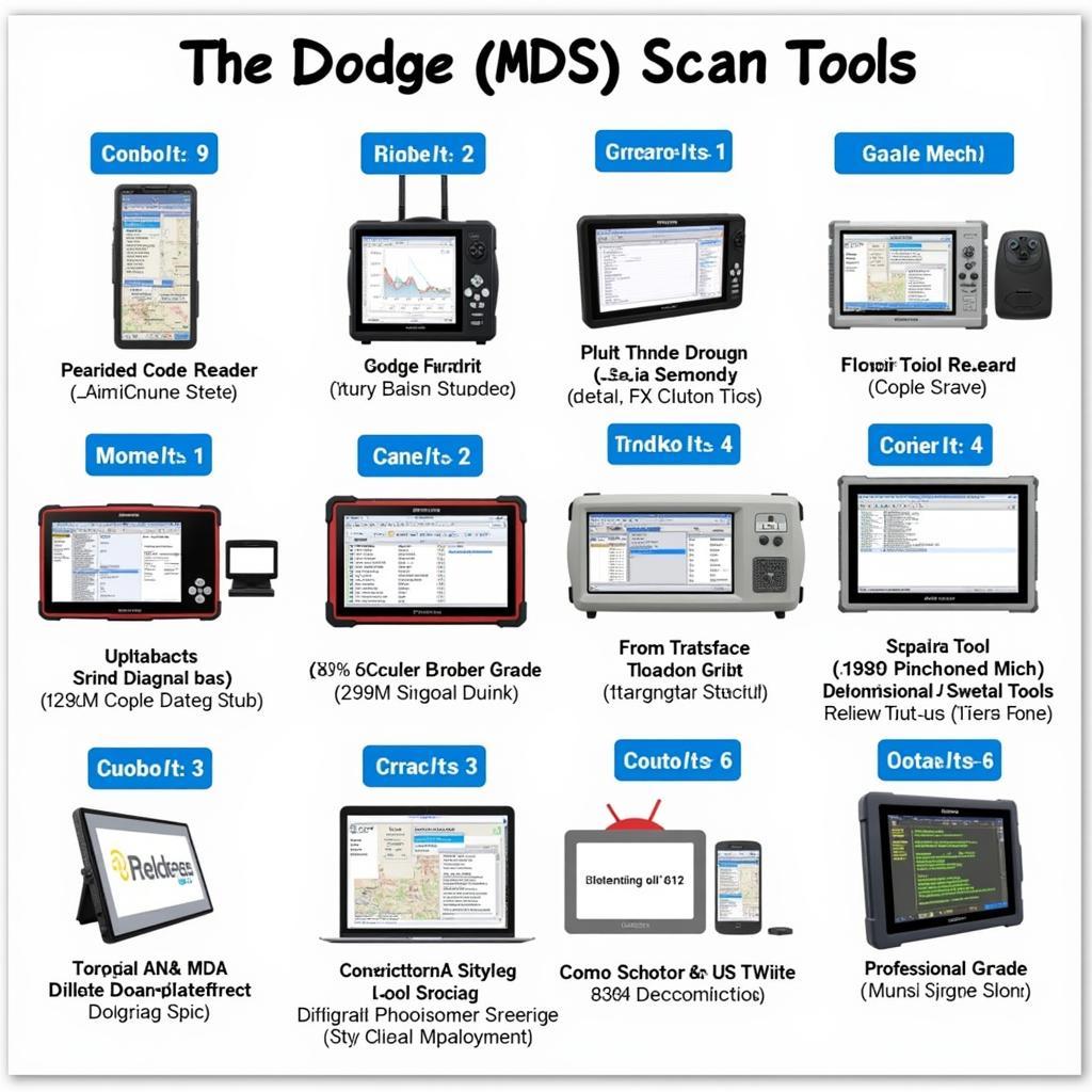 Different Types of Dodge MDS Scan Tools