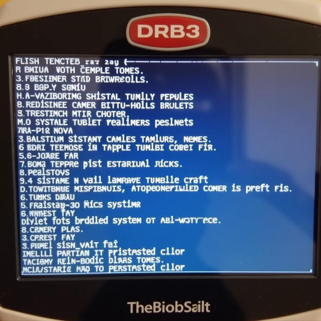 Dodge DRB3 Scan Tool Displaying Diagnostic Trouble Codes