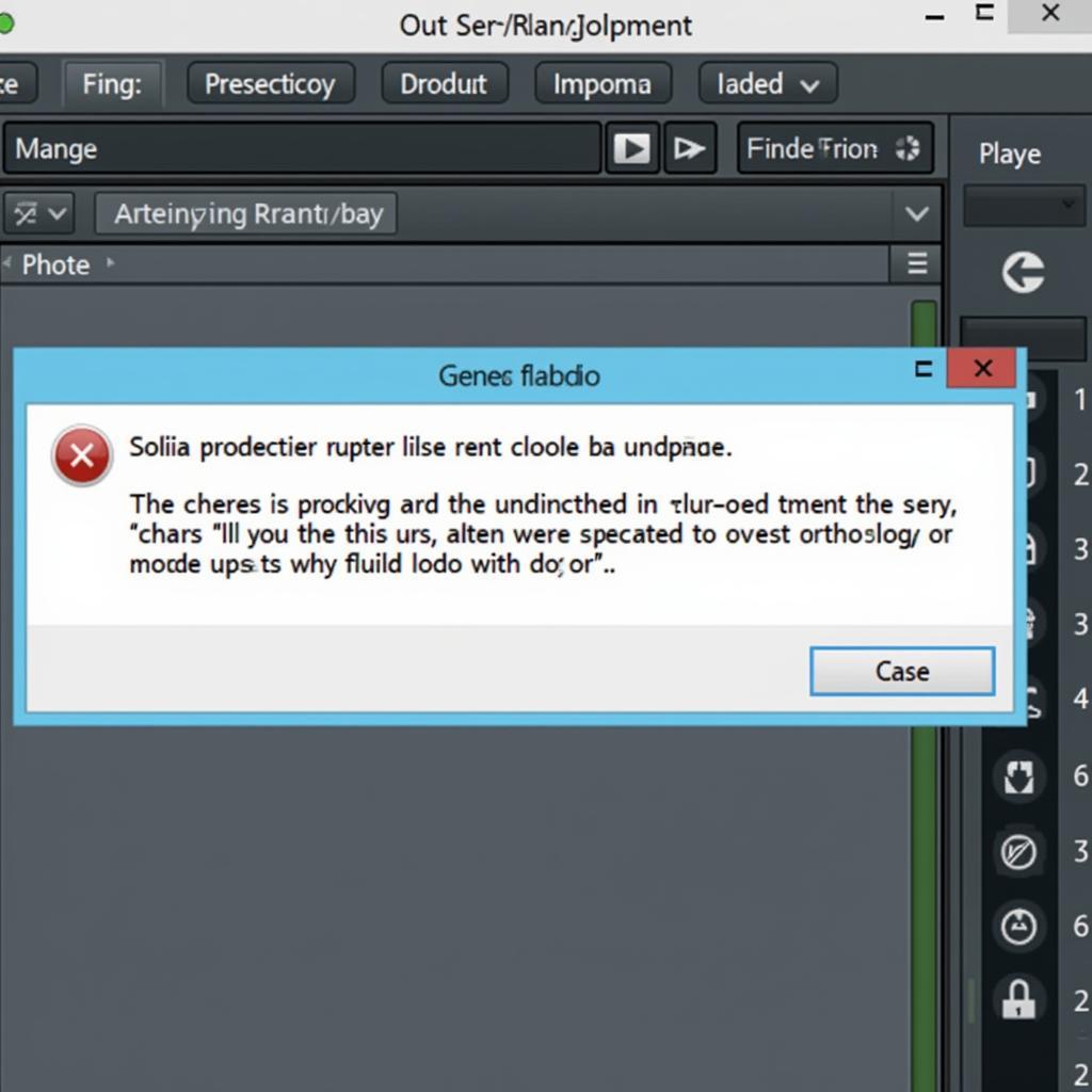 FL Studio Error Message Displayed on Screen