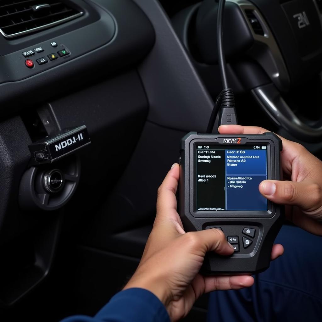 GM MDI 2 Scan Tool Connected to a Vehicle for Diagnostics