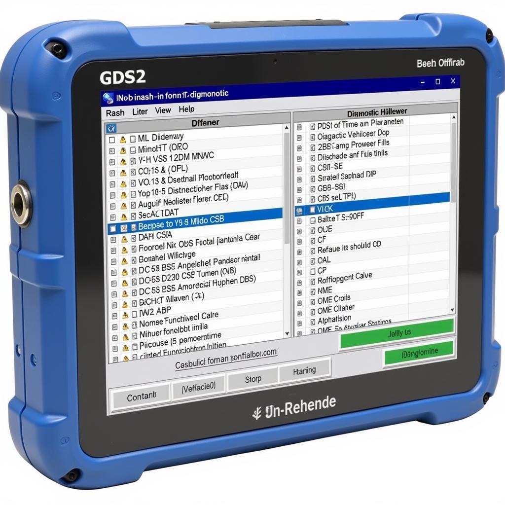 GM MDI Software Interface