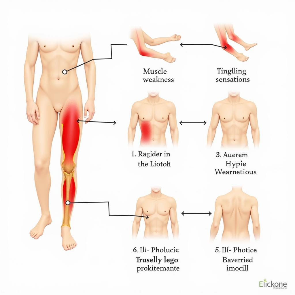 Guillain Barre Syndrome Symptoms Illustration