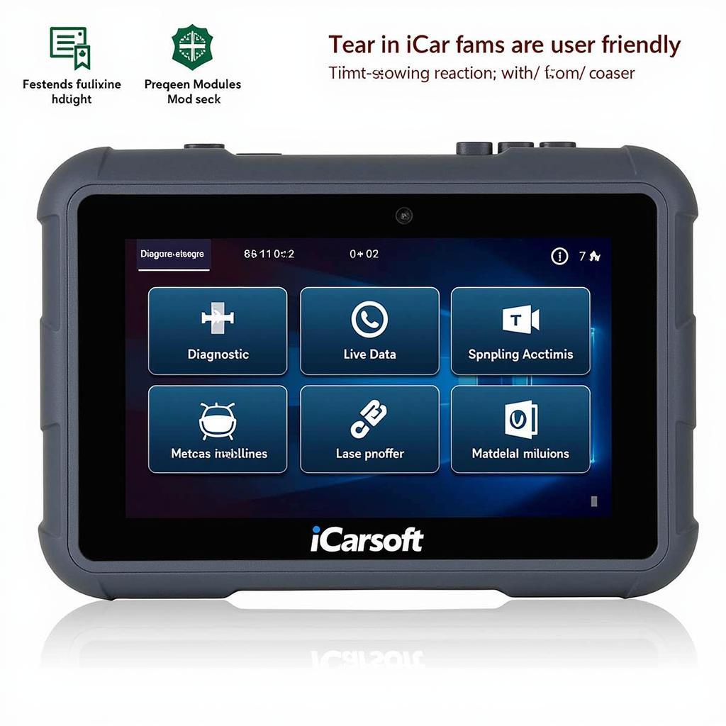 iCarsoft Volvo/Saab Scan Tool User Interface