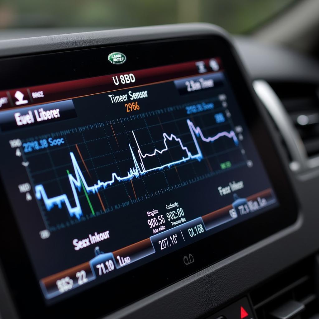 Land Rover U480 Displaying Live Data