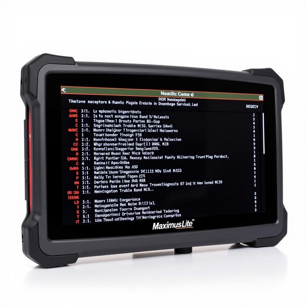 Maximus Lite Scan Tool Displaying DTC Codes