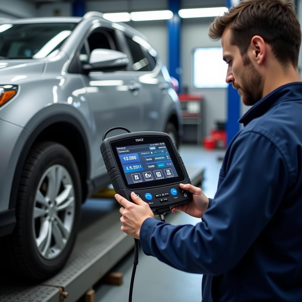 Modern Diagnostic Tools in an Auto Repair Shop