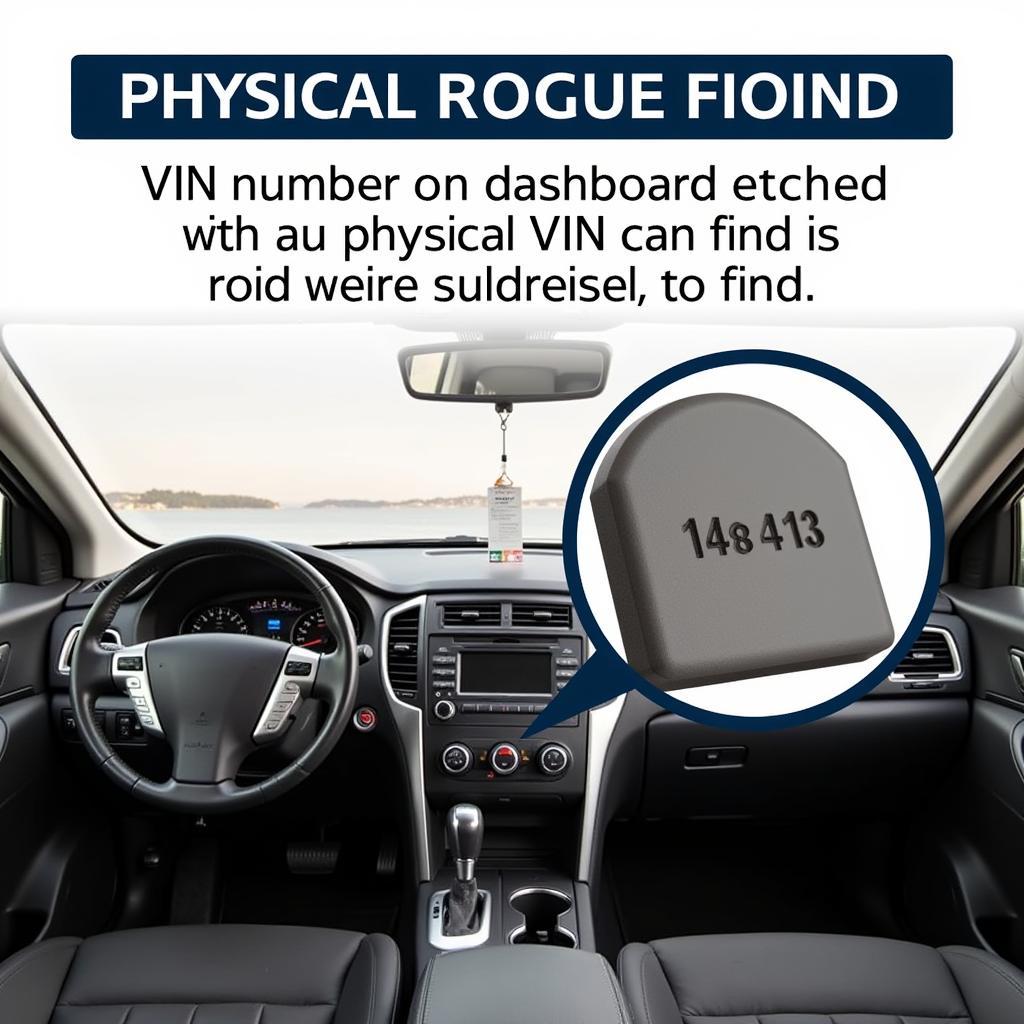 Nissan Rogue VIN Location on Dashboard