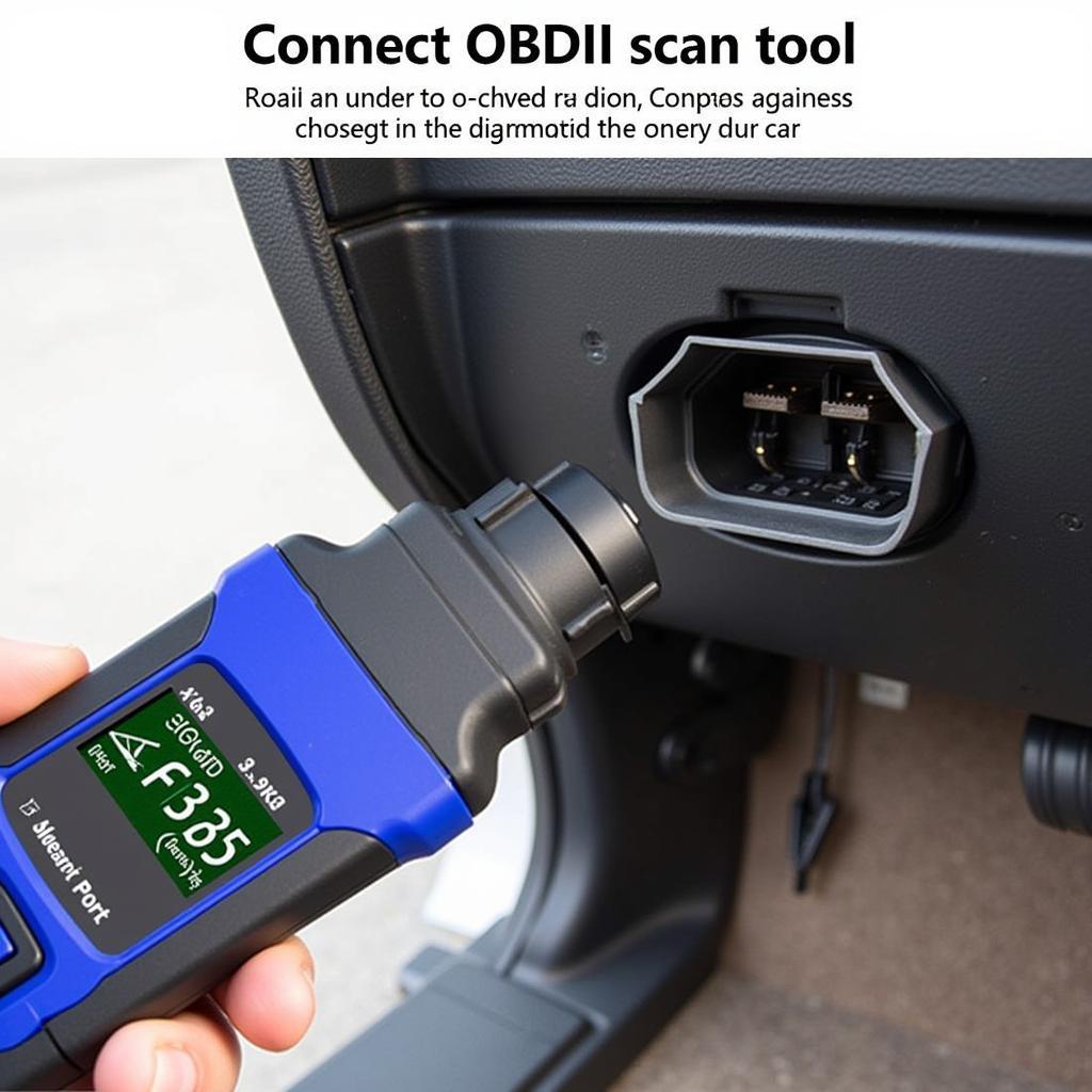 Connecting an OBDII Scan Tool to a Car's Diagnostic Port