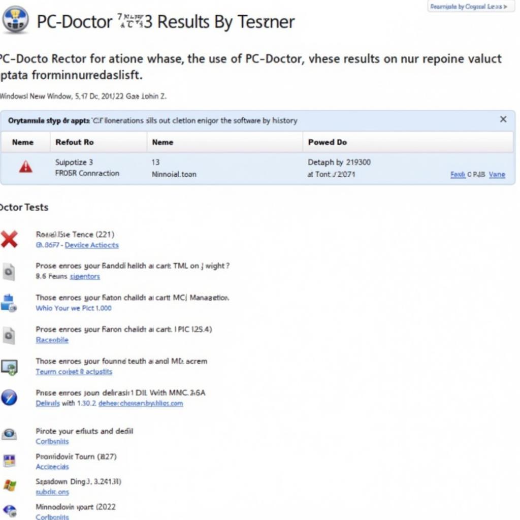 PC-Doctor Test Results on Windows 8