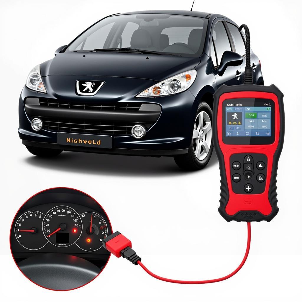 Connecting a Diagnostic Tool to a Peugeot 207