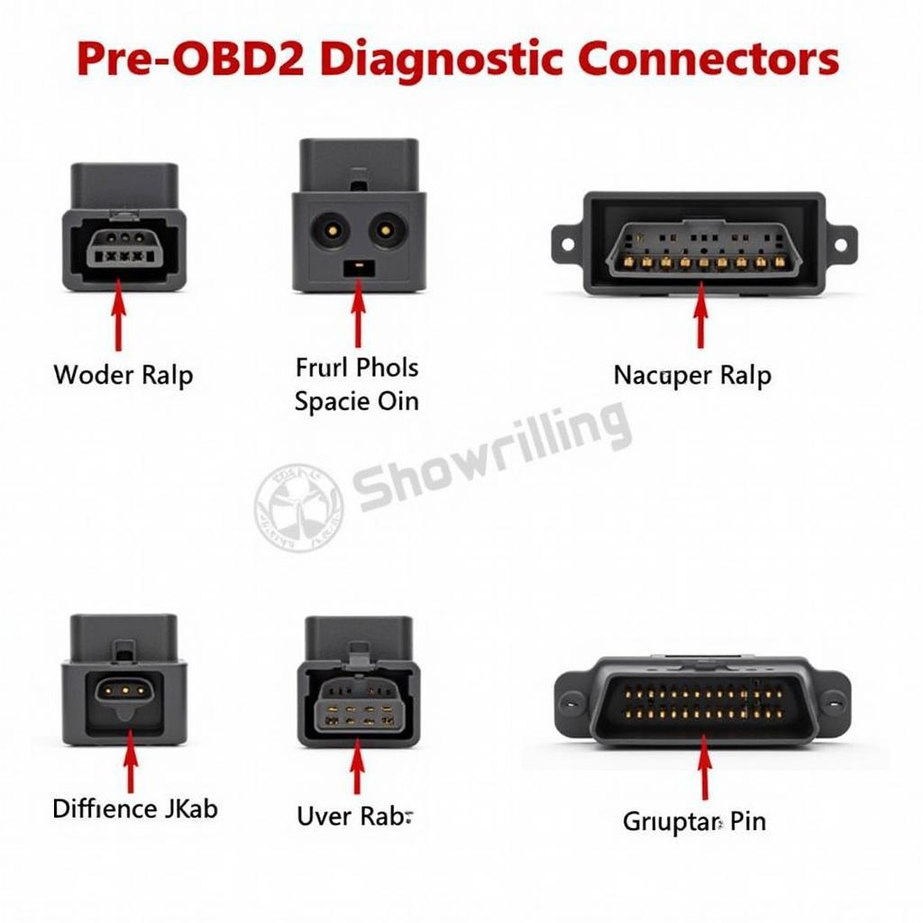 Pre-OBD2 Diagnostic Connectors