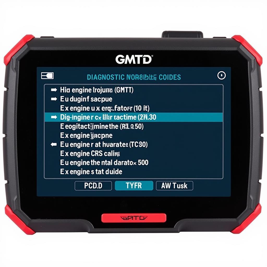 Reading DTCs with GMTD Scan Tool