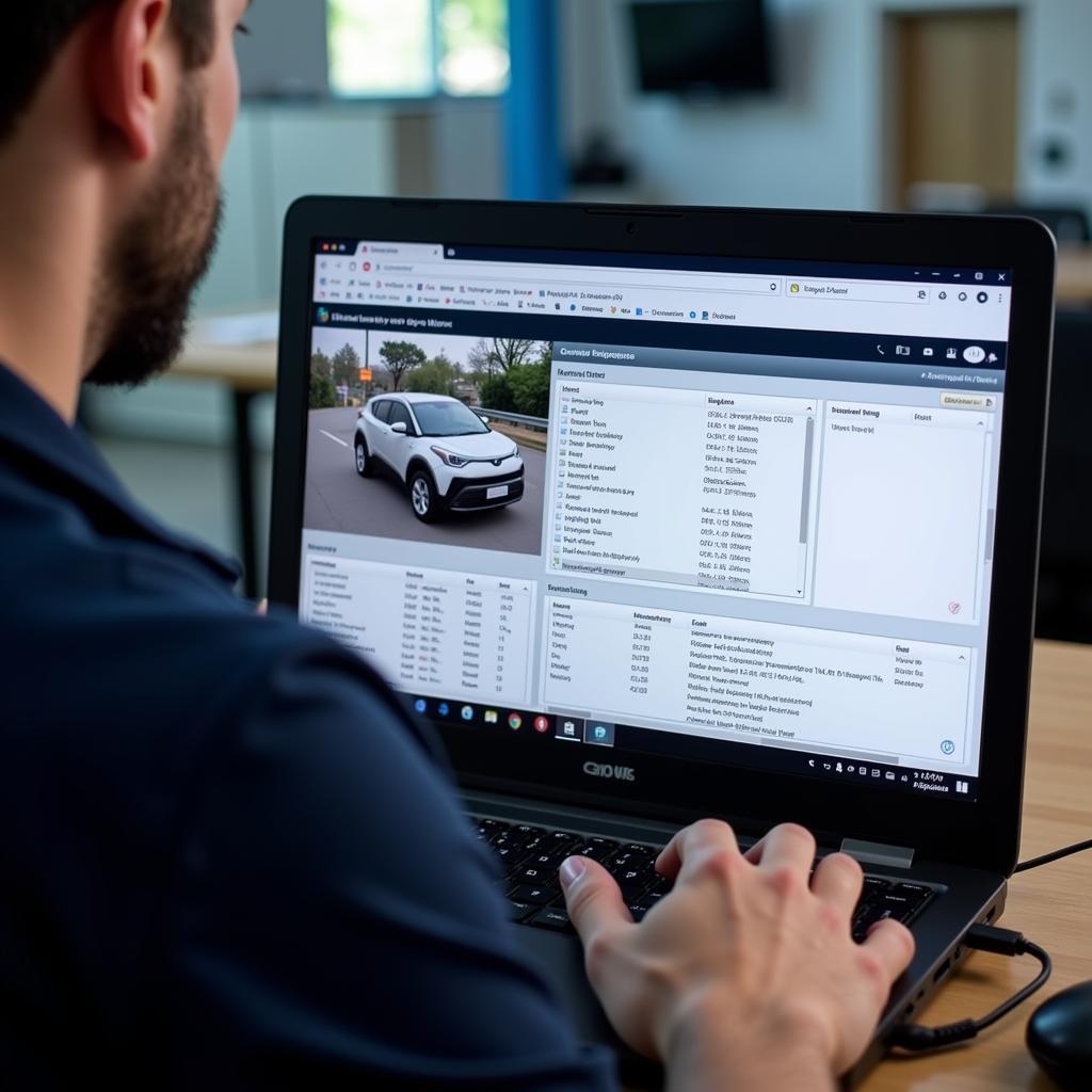 Technician Performing Remote Diagnostics