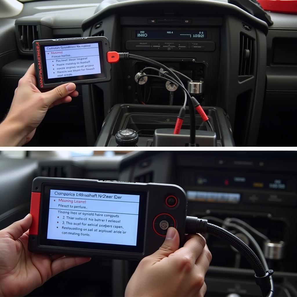 Scan Tool Performing Crankshaft Relearn