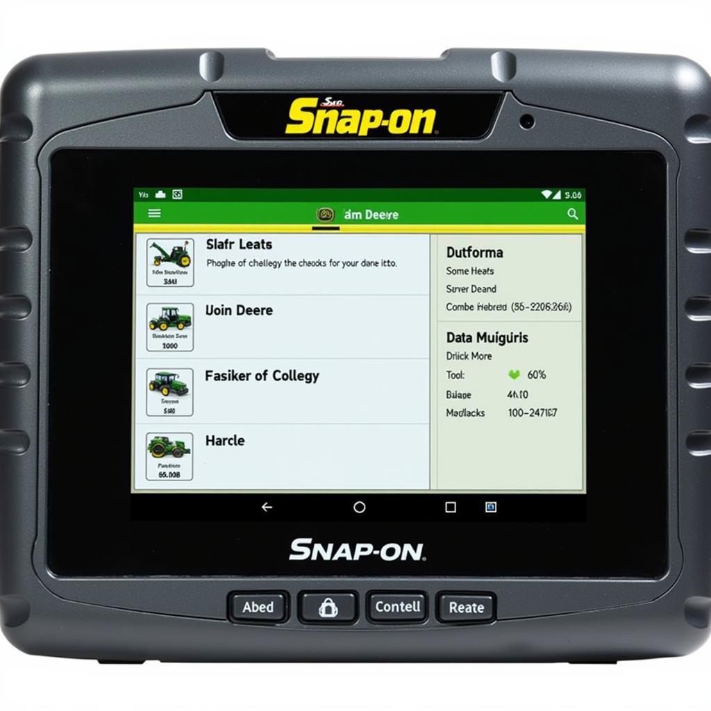 Snap-on Scan Tool Interface for John Deere Diagnostics