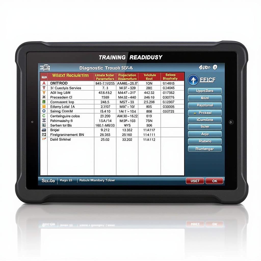 Training Readiness Diagnostic Tool Software Interface