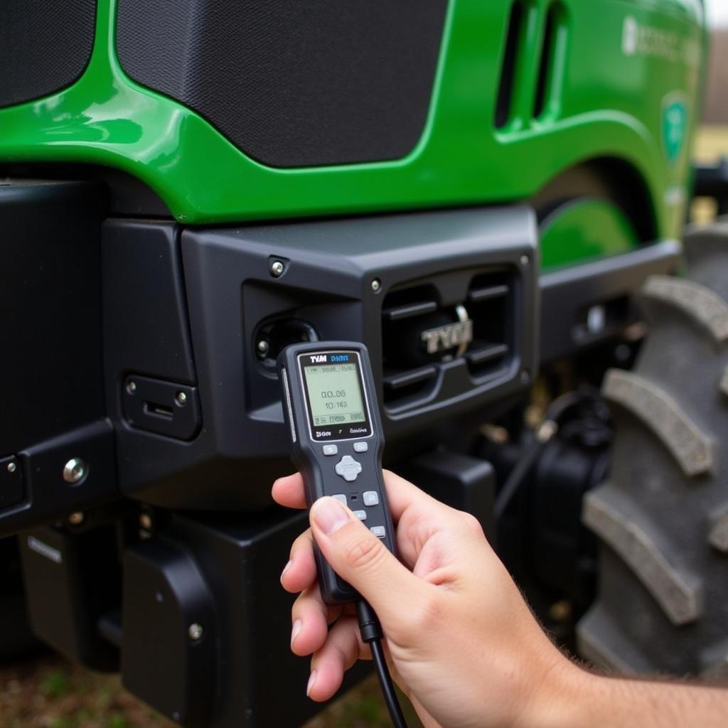 TYM Tractor Diagnostic Tool Connection