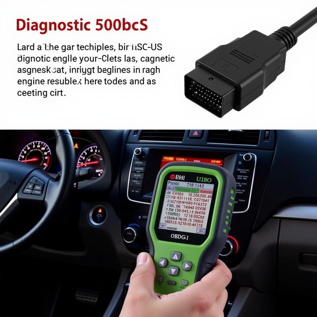 U480 Car Diagnostic Scanner Reading DTCs