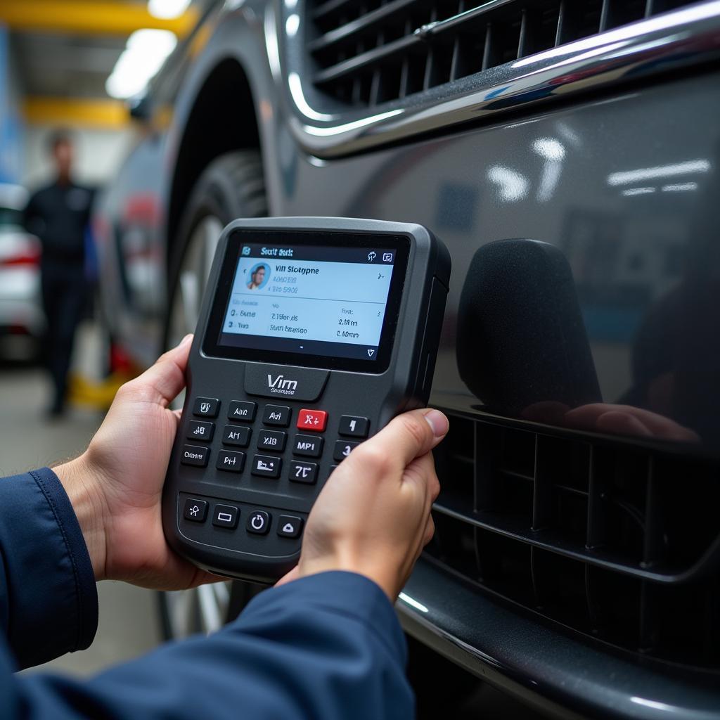 Using a VIN Scanner on a Car