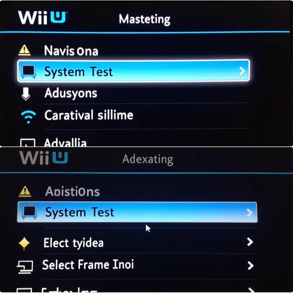 Accessing the Wii U System Test