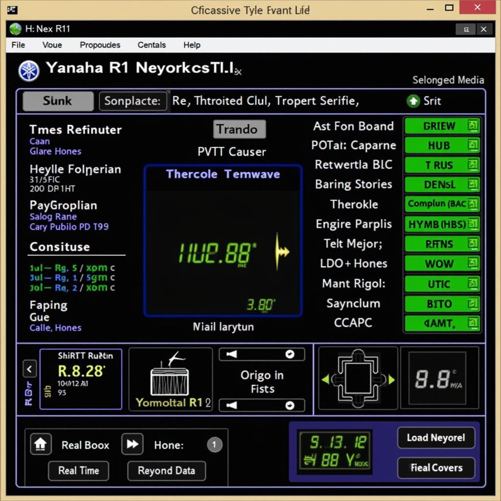 Yamaha R1 Diagnostic Software Interface