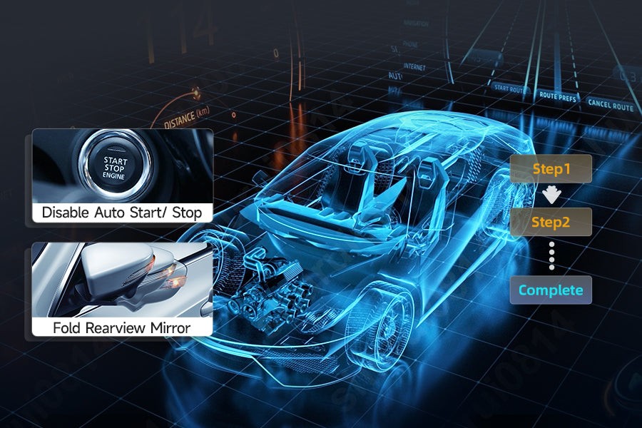 Foxwell OBD2 Scanner in Operation for Car Diagnostics and Code Reset