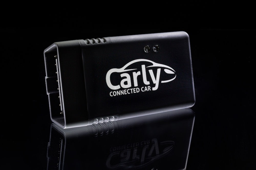 Carly Diagnostic Adapter Connecting to OBD-II Port for 2016 Mustang V6 Diagnostics