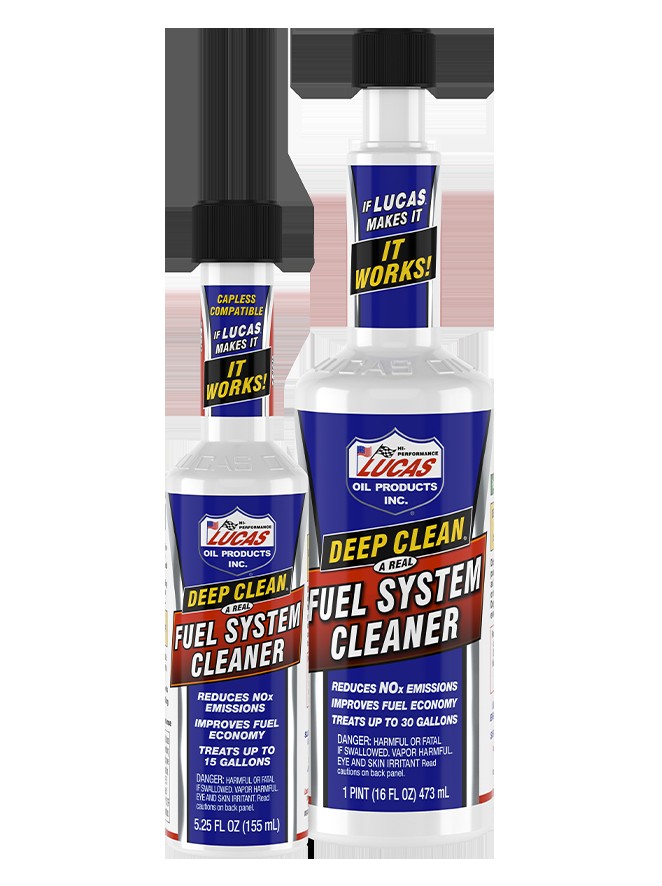 Lucas Deep Clean Fuel System Cleaner Bottle