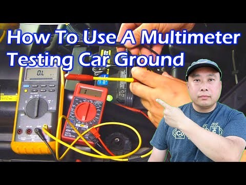 How to use a multimeter to test car ground connection and identify weak ground