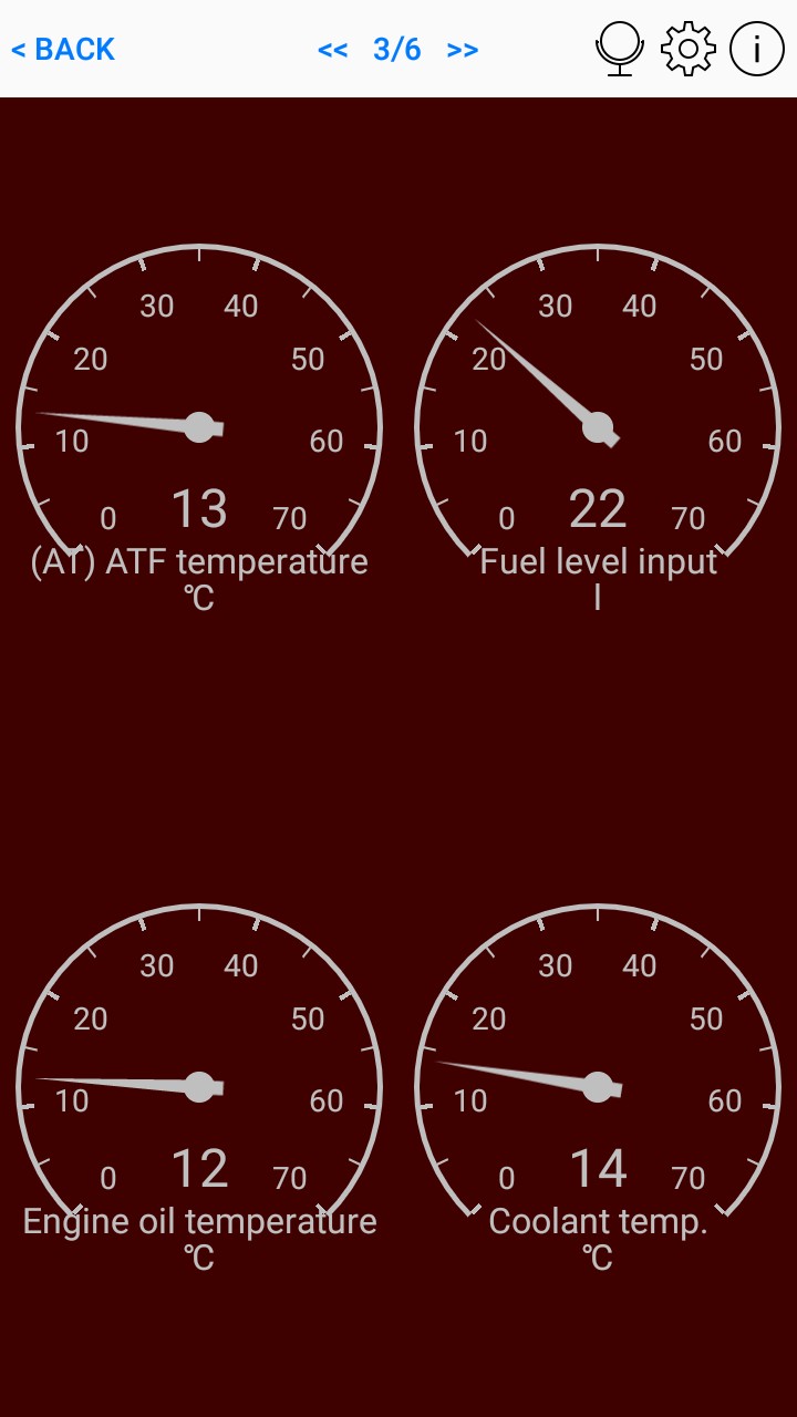 Screenshot of Car Scanner ELM OBD2 app interface