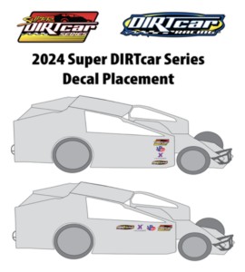 2024 Super DIRTcar Series Decal Placement Guide