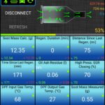 VAG DPF App Interface on Android Displaying Diesel Particulate Filter Information