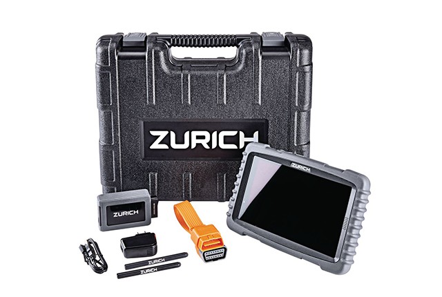 The Zurich ZRPro professional OBDII scanner is an automotive diagnostic tool and tablet.