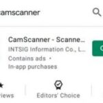 CamScanner App Icon in Play Store