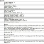 Initial diagnostic trouble codes from a car scanner pro on a Chevy Cruze